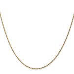 Gold (10K & 14K) Diamond-Cut Machine-Made Rope Chain - 14k Yellow Gold / 14 in / 1.15 mm