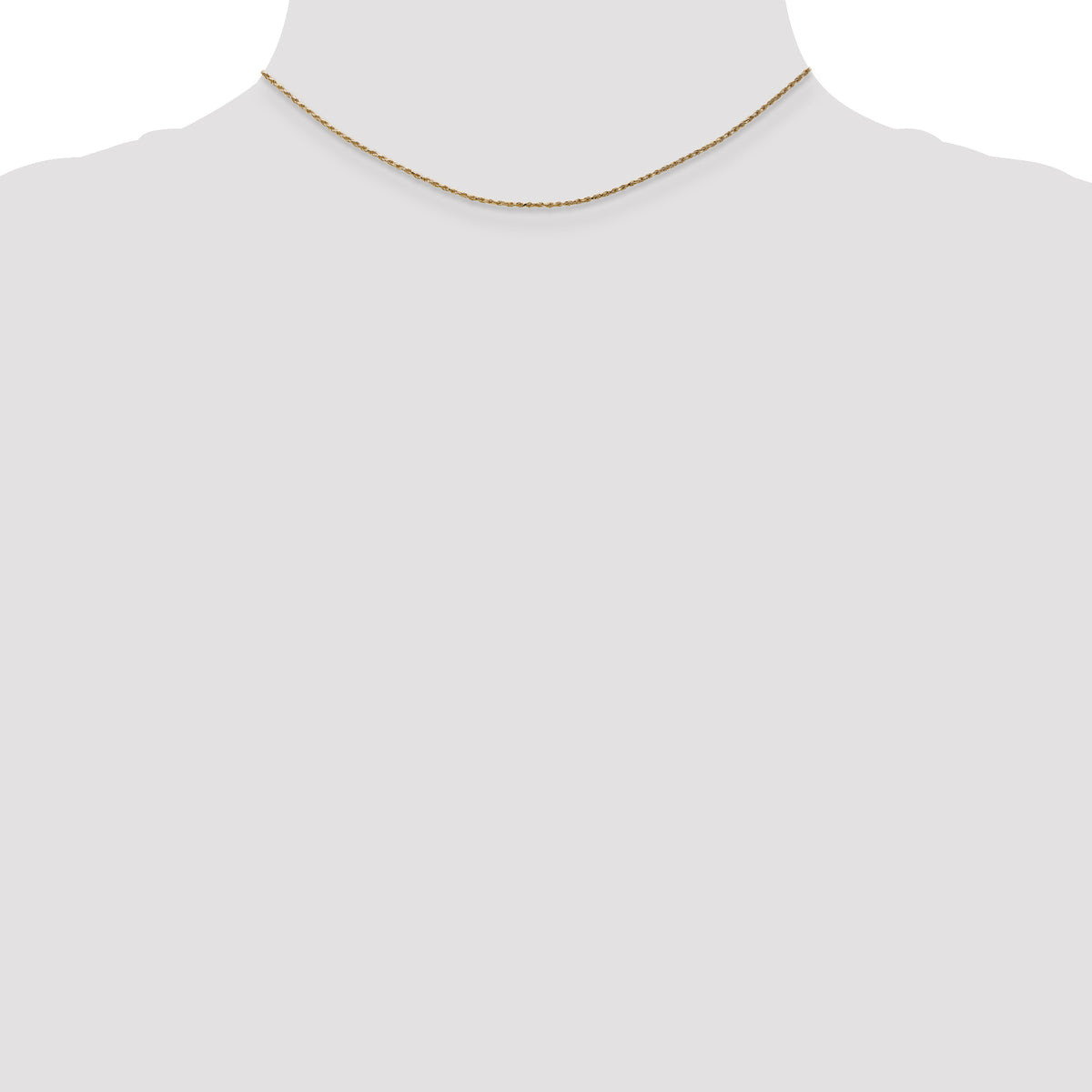 Gold (10K & 14K) Diamond-Cut Machine-Made Rope Chain - 14k Yellow Gold / 14 in / 1.15 mm