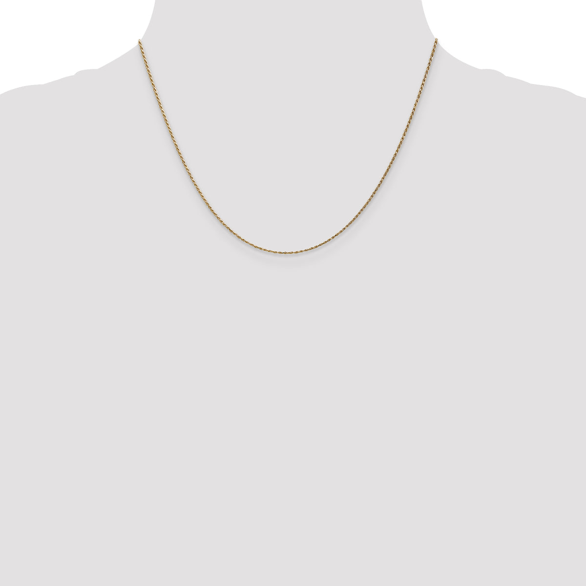 Gold (10K & 14K) Diamond-Cut Machine-Made Rope Chain - 14k Yellow Gold / 18 in / 1.15 mm
