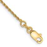 Gold (10K & 14K) Diamond-Cut Machine-Made Rope Chain Bracelet - 14k Yellow Gold / 6 in / 1.15 mm