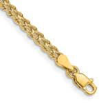 14k Yellow Gold 3.0mm Wide Double Strand Rope Bracelet - 7 in