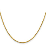 14k 1.8mm Lightweight Diamond-Cut Rope Chain