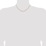 14k 1.8mm Lightweight Diamond-Cut Rope Chain