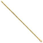 Gold (10K & 14K) Diamond-Cut Rope Chain Bracelet - 7.5 in