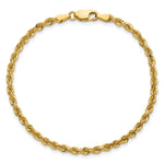Gold (10K & 14K) Diamond-Cut Rope Chain Bracelet - 7.5 in