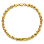 Gold (10K & 14K) Diamond-Cut Rope Chain Bracelet - 8.5 in