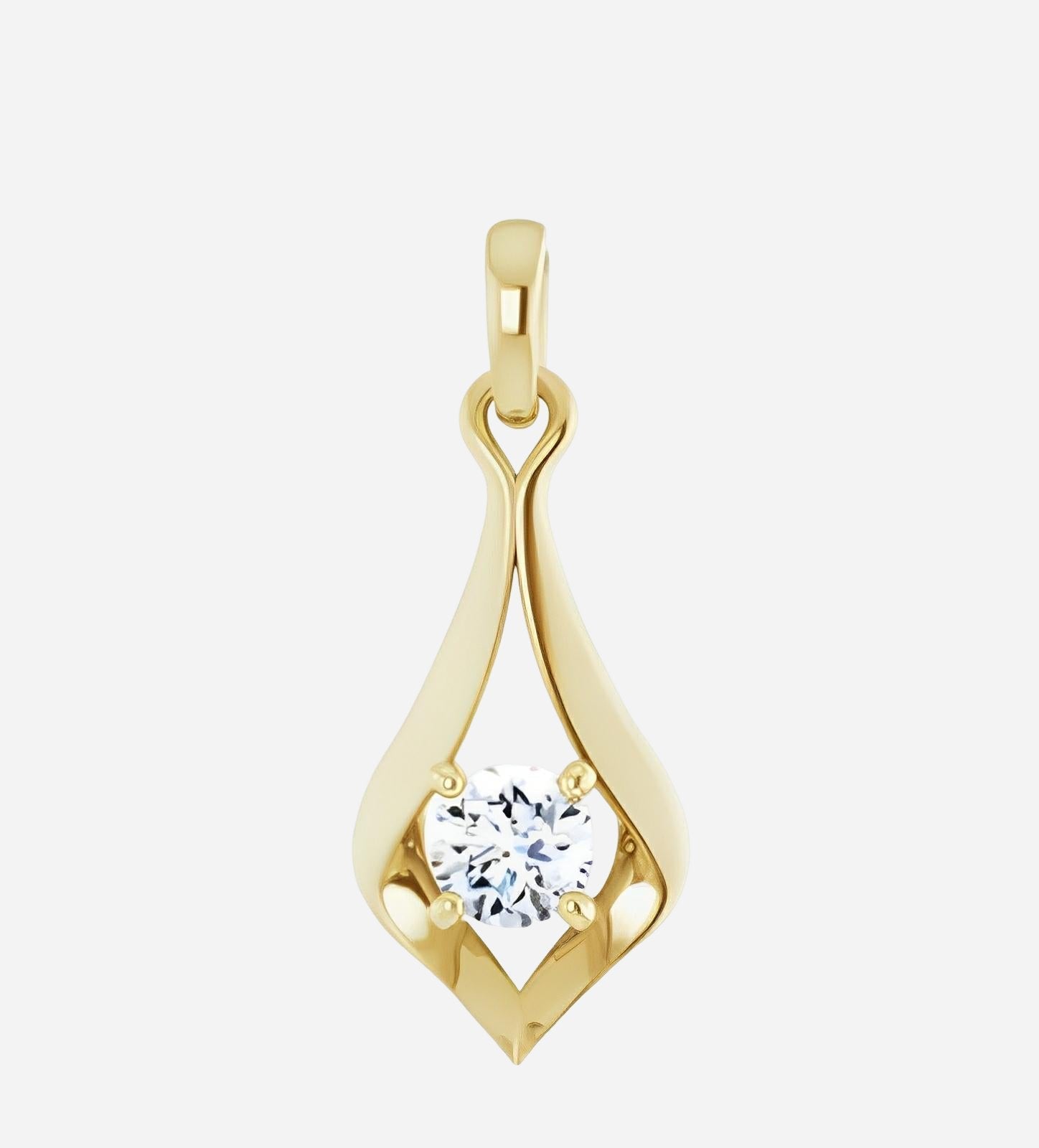 A pendant, white gold & diamond.