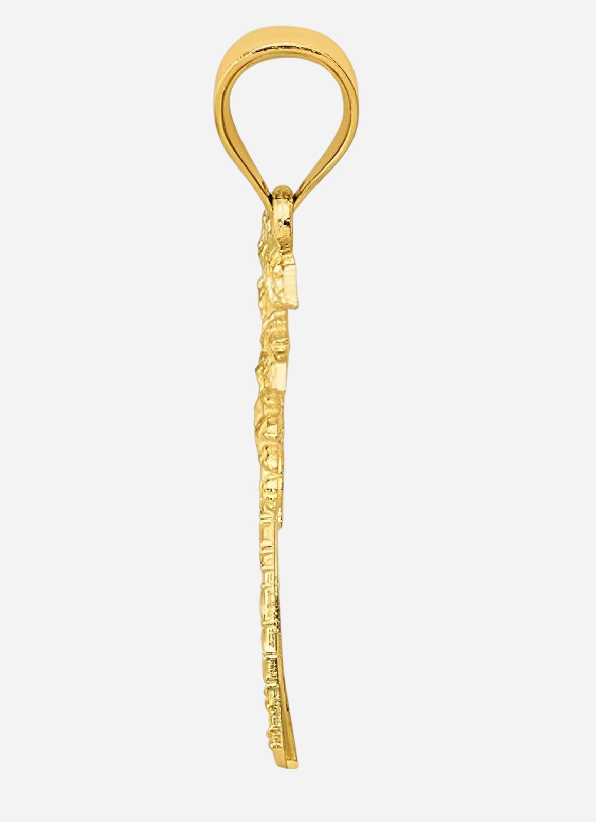 Charm, 14kt yellow gold palm tree.