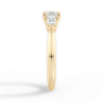 Kristin Asscher Cut Lab Grown Diamond 18Kt Yellow Gold Engagement Ring - View 2