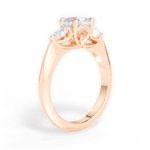 Kristin Cushion Cut Lab Grown Diamond 18Kt Rose Gold Engagement Ring - View 4