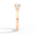 Kristin Cushion Cut Lab Grown Diamond 18Kt Rose Gold Engagement Ring - View 2
