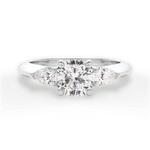 Kristin Cushion Cut Lab Grown Diamond Platinum Engagement Ring