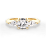 Kristin Cushion Cut Lab Grown Diamond 18Kt Yellow Gold Engagement Ring