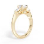 Kristin Cushion Cut Lab Grown Diamond 18Kt Yellow Gold Engagement Ring - View 4