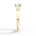 Kristin Cushion Cut Lab Grown Diamond 18Kt Yellow Gold Engagement Ring - View 2