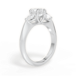 Kristin Heart Cut Lab Grown Diamond 18Kt White Gold Engagement Ring - View 3