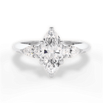 Kristin Marquise Cut Lab Grown Diamond 18Kt White Gold Engagement Ring
