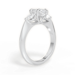 Kristin Marquise Cut Lab Grown Diamond 18Kt White Gold Engagement Ring - View 3