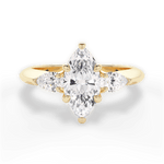 Kristin Marquise Cut Lab Grown Diamond 18Kt Yellow Gold Engagement Ring