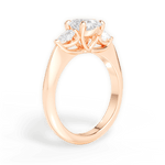 Kristin Oval Cut Lab Grown Diamond 18Kt Rose Gold Engagement Ring - View 4