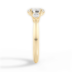 Kristin Oval Cut Lab Grown Diamond 18Kt Yellow Gold Engagement Ring - View 2