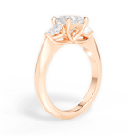 Kristin Princess Cut Lab Grown Diamond 18Kt Rose Gold Engagement Ring - View 2