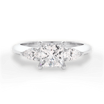Kristin Princess Cut Lab Grown Diamond Platinum Engagement Ring