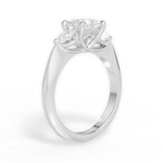 Kristin Princess Cut Lab Grown Diamond Platinum Engagement Ring - View 2