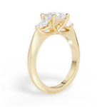 Kristin Princess Cut Lab Grown Diamond 18Kt Yellow Gold Engagement Ring - View 2