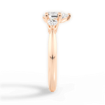 Kristin Pear Cut Lab Grown Diamond 18Kt Rose Gold Engagement Ring - View 4