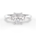 Kristin Radiant Cut Lab Grown Diamond 18Kt White Gold Engagement Ring
