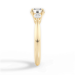 Kristin Round Cut Lab Grown Diamond 18Kt Yellow Gold Engagement Ring - View 2
