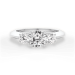 Kaitlin Cushion Cut Lab Grown Diamond 14Kt White Gold Engagement Ring