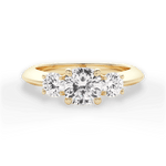 Kaitlin Cushion Cut Lab Grown Diamond 18Kt Yellow Gold Engagement Ring
