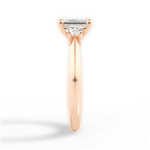 Kaitlin Emerald Cut Lab Grown Diamond 18Kt Rose Gold Engagement Ring - View 4
