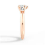 Kaitlin Heart Cut Lab Grown Diamond 18Kt Rose Gold Engagement Ring - View 3