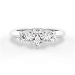 Kaitlin Heart Cut Lab Grown Diamond 18Kt White Gold Engagement Ring