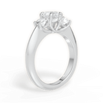 Kaitlin Heart Cut Lab Grown Diamond Platinum Engagement Ring - View 2