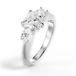 Kaitlin Heart Cut Lab Grown Diamond Platinum Engagement Ring - View 4