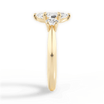 Kaitlin Marquise Cut Lab Grown Diamond 18Kt Yellow Gold Engagement Ring - View 2