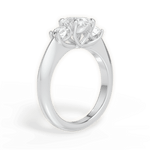 Kaitlin Oval Cut Lab Grown Diamond 14Kt White Gold Engagement Ring - View 4