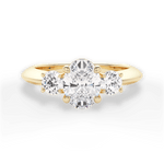 Kaitlin Oval Cut Lab Grown Diamond 18Kt Yellow Gold Engagement Ring