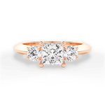 Kaitlin Princess Cut Lab Grown Diamond 18Kt Rose Gold Engagement Ring