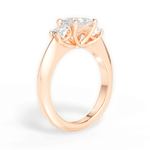 Kaitlin Princess Cut Lab Grown Diamond 18Kt Rose Gold Engagement Ring - View 2