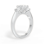Kaitlin Princess Cut Lab Grown Diamond Platinum Engagement Ring - View 3