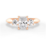 Kaitlin Radiant Cut Lab Grown Diamond 18Kt Rose Gold Engagement Ring