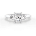 Kaitlin Radiant Cut Lab Grown Diamond 14Kt White Gold Engagement Ring
