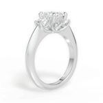 Kaitlin Radiant Cut Lab Grown Diamond 18Kt White Gold Engagement Ring - View 4