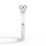 Kaitlin Round Cut Lab Grown Diamond 18Kt White Gold Engagement Ring - View 3
