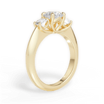 Kaitlin Round Cut Lab Grown Diamond 18Kt Yellow Gold Engagement Ring - View 4